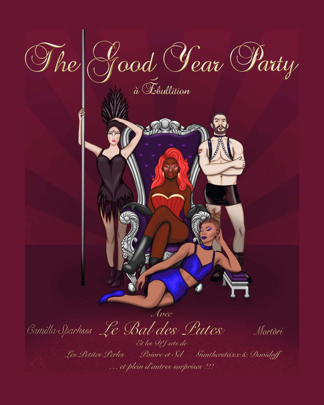 The Good Year Party avec Le Bal Des Putes (FR) + Camilla Sparksss (CH) + Mortòri (CH)