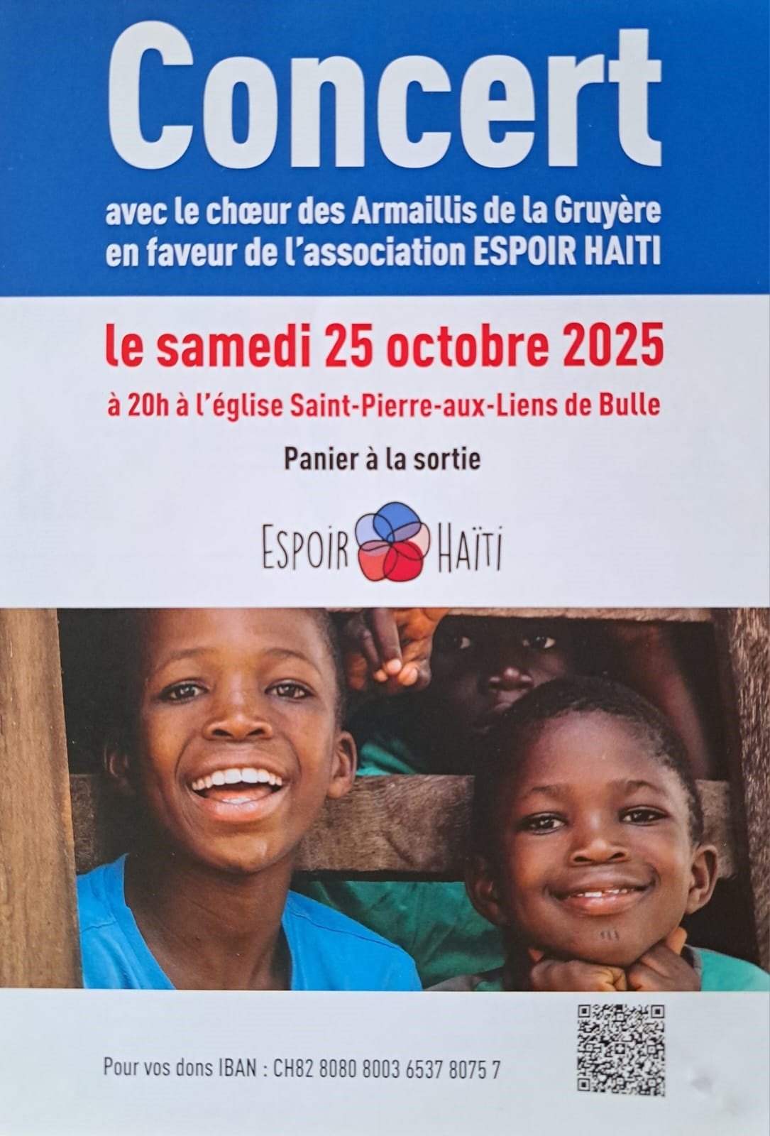 Concert avec le Choeur des Armaillis de la Gruyère