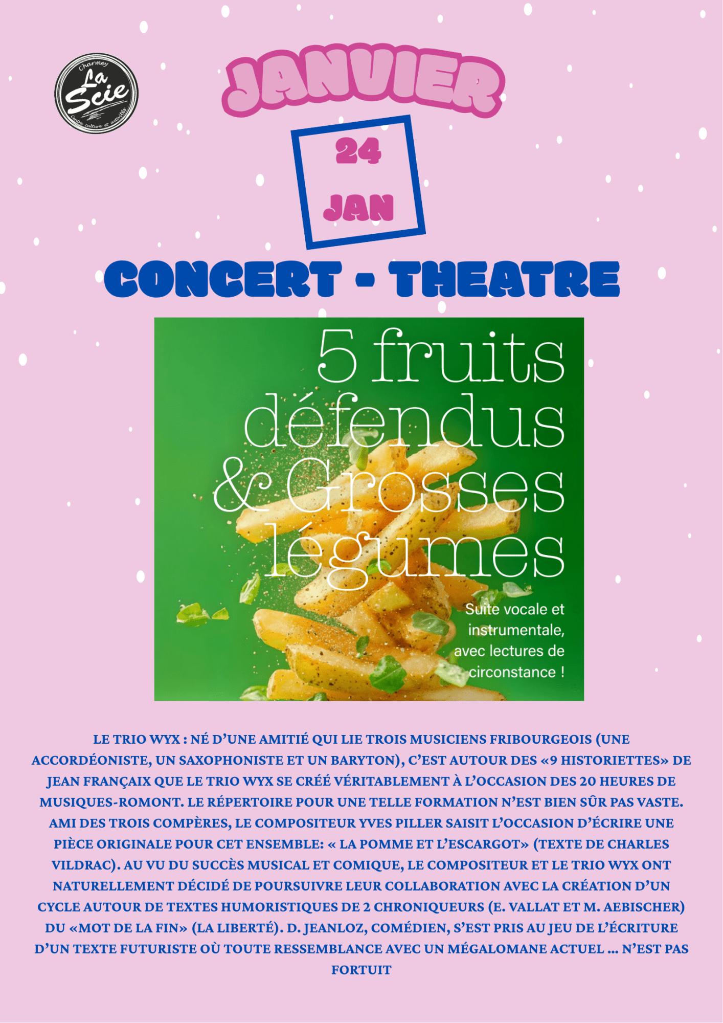 CINQ FRUITS DEFENDUS ET GROSSE LEGUMES