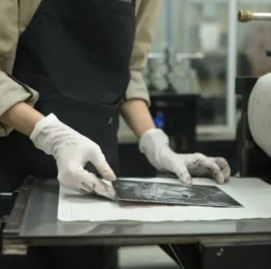 Atelier de gravure sur cuivre