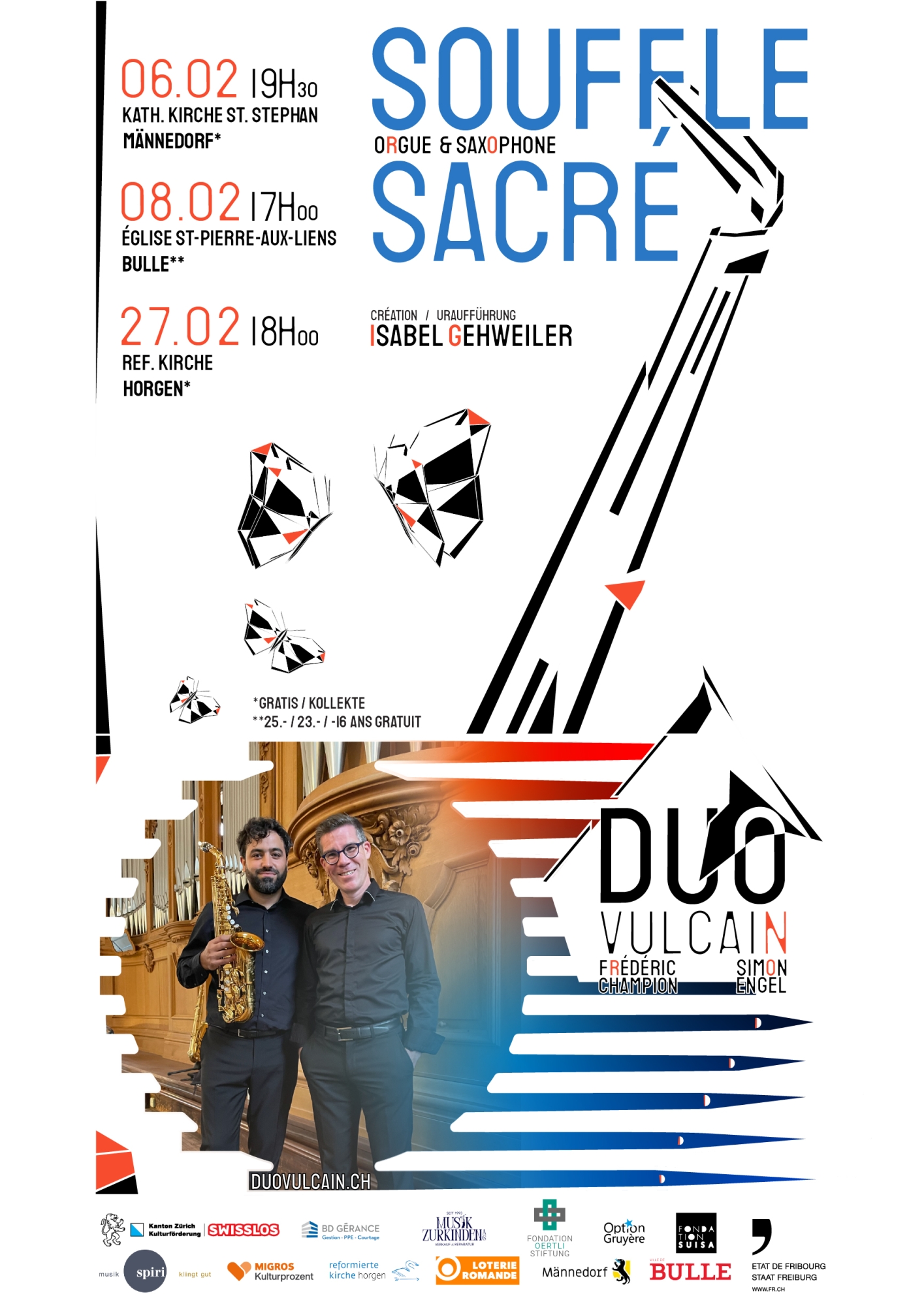 Souffle sacré - Duo Vulcain - Saxophone et orgue