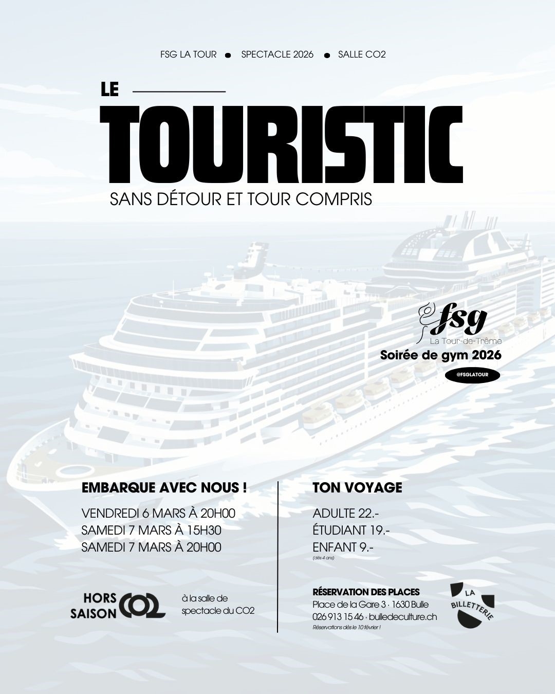 Le Touristic, sans détour et tour compris