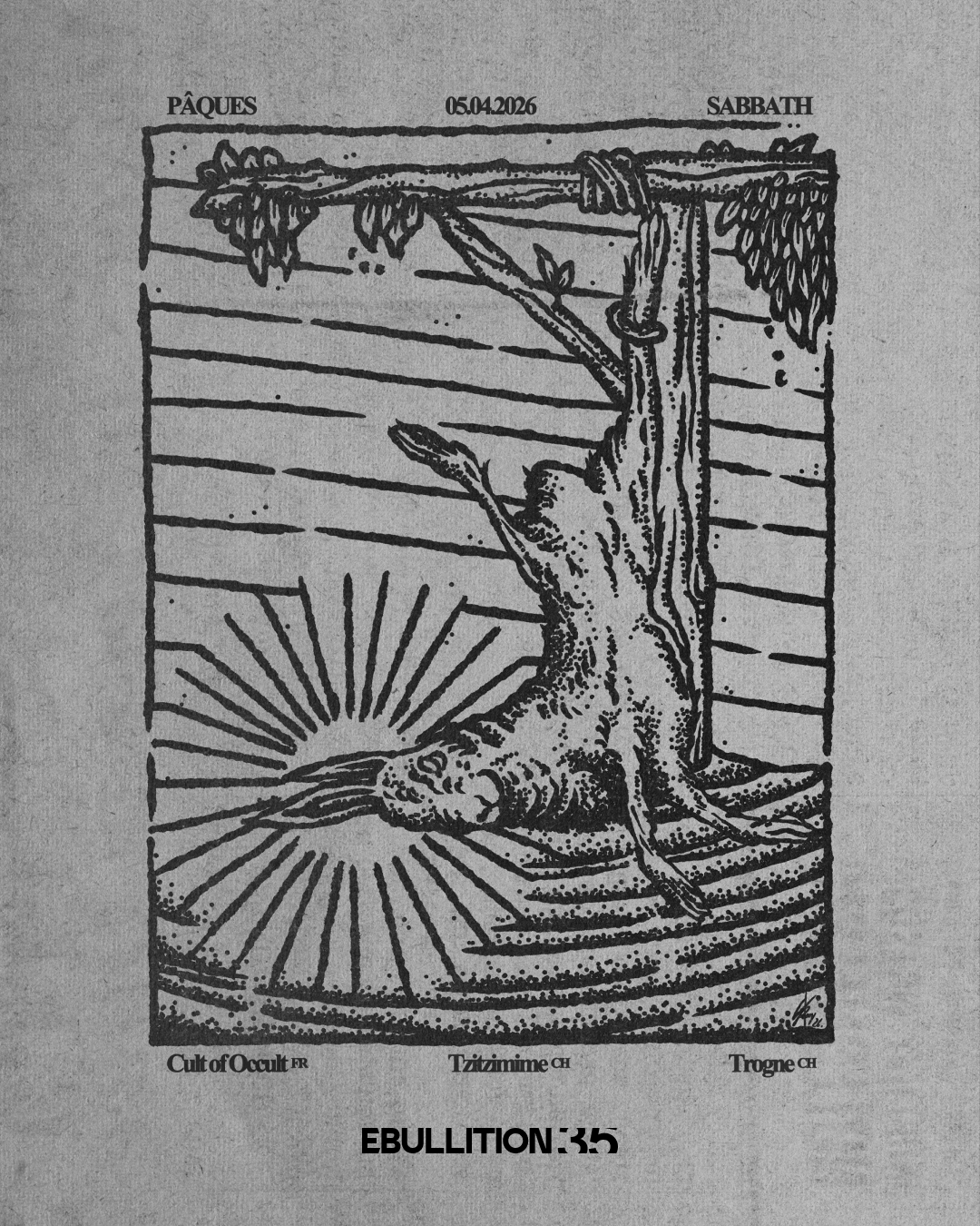PÂQUES SABBATH w/ Cult of Occult (FR) + Tzitzimime (CH) + Trogne (CH)